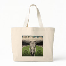 Music Makes Me Smile Tote Bag