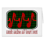 Music Makes My Heart Beat cards