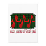 Music Makes My Heart Beat postcards
