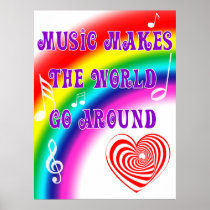 Music Makes the World Go Round Poster