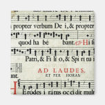 Music Manuscript Refrigerator Magnet