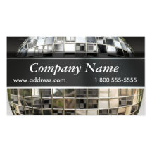 Music Mirrorball Business Cards