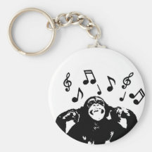music monkeymonkey keychain