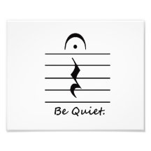 Music Notation Rest Be Quiet Photograph