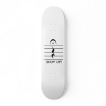 Music Notation Rest with Shut up