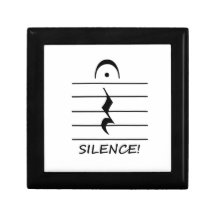 Music Notation Rest with Silence Gift Boxes