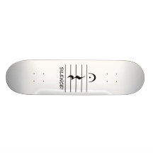 Music Notation Rest with Silence Skate Board Deck