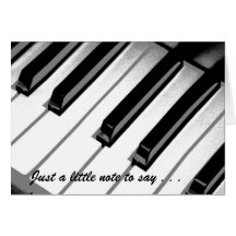 Music Note Card - Blank Inside