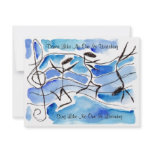 Music Note Dancers Dance Sing Party INVITATION