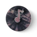 Music Note Tie Dye Button Flair