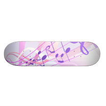 Music Notes Background Skate Deck