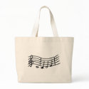 Music notes bag