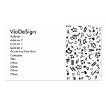 music notes business card templates