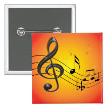 Music Notes Button