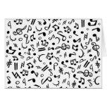 music notes card