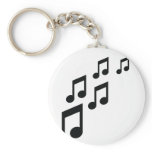 music notes icon keychains