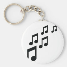 music notes icon keychains
