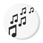 music notes icon magnets