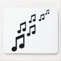 music notes icon mousepads