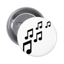 music notes icon pin