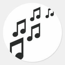 music notes icon stickers