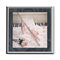 Music of Flute and Keys Magnet