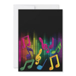 Music Party Background invitations