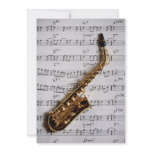 Music Party Saxophone Jazz Customisable Invitation