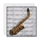 Music Party Saxophone Jazz Customisable Invitation