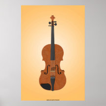 Music Poster: Violin 3D Model
