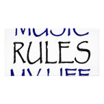Music Rules My Life photo cards