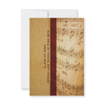 Music School or Performing Arts Academy Graduation Invitation