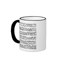 Music Score of Johann Sebastian Bach Mug