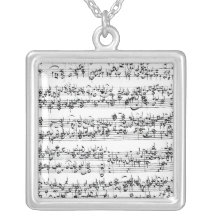 Music Score of Johann Sebastian Bach Pendants