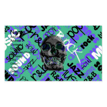 Music Skull Business Card Template