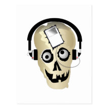 Music Skull Postcard