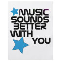 Music Sounds Better With You flyers