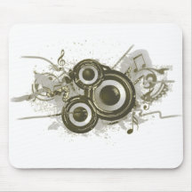 Music - Speaker Swirl Mouse Mat