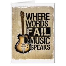 music speaks greeting card