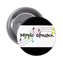 Music Speaks Pin