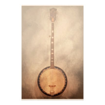 Music - String - Banjo Customised Stationery