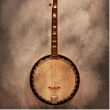 Music - String - Banjo Photo Cutout