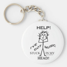 Music Stuck in My Head Keychains