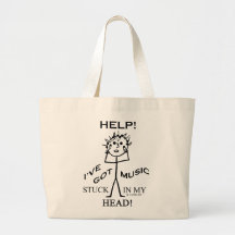 Music Stuck in My Head Tote Bag