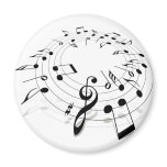 Music Swirl magnets