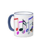 music symbol notes mug