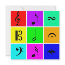 music symbols invitation