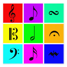 music symbols invitation