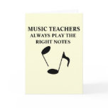 Music Teacher cards