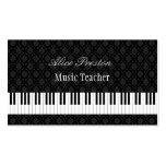 Music Teacher - Elegant Business Card